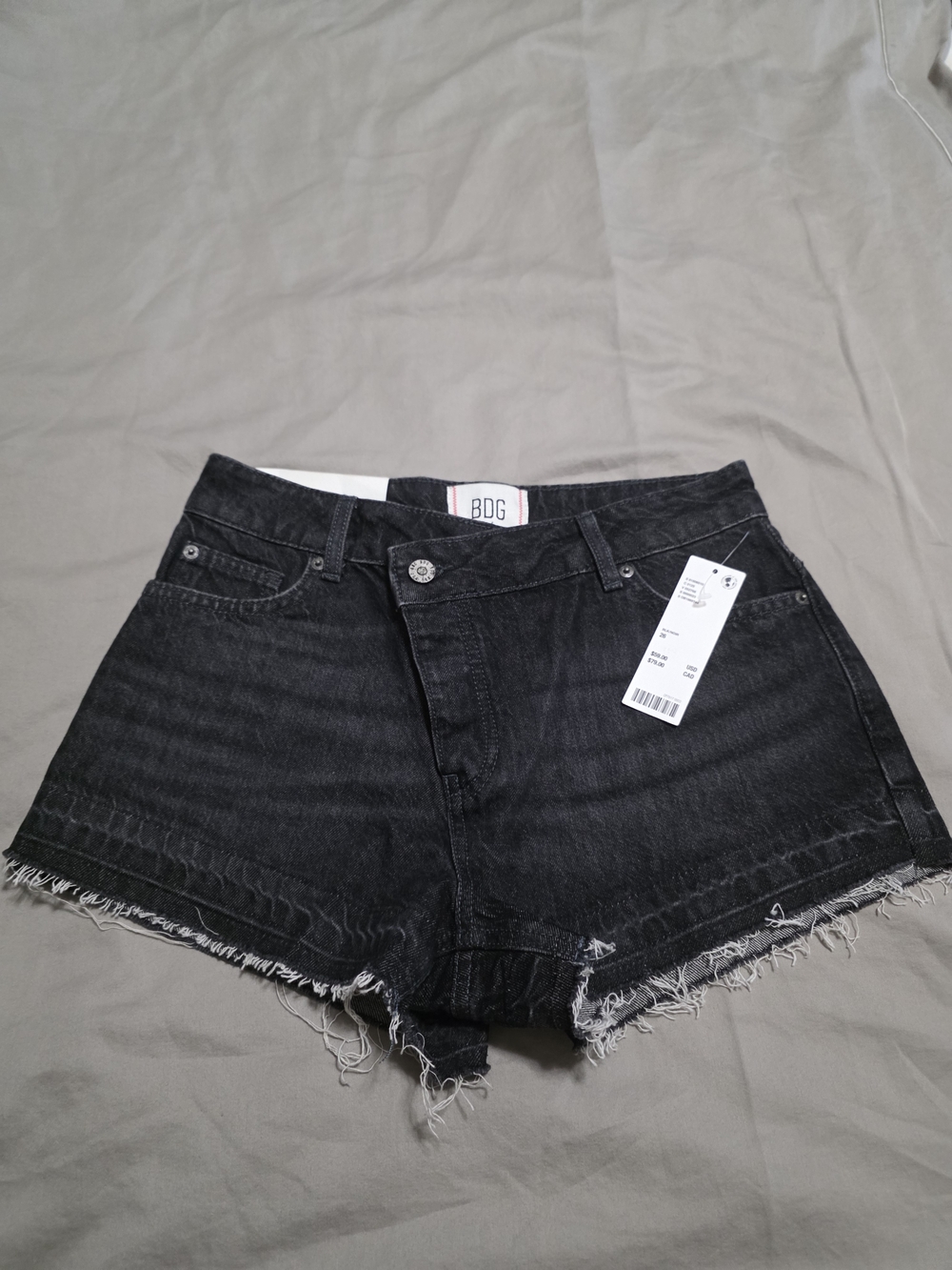 BDG Black Denim Cutoff Shorts
